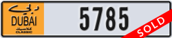dubai classic - code - NOC - number -5785