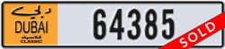 dubai classic - code - NOC - number -64385