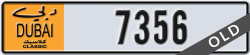 dubai classic - code - NOC - number -7356