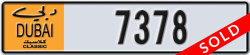 dubai classic - code - NOC - number -7378