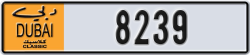 dubai classic - code - NOC - number -8239