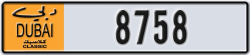 dubai classic - code - NOC - number -8758