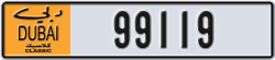 dubai classic - code - NOC - number -99119