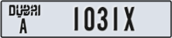 dubai - code - A - number -1031X