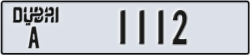dubai - code - A - number -1112