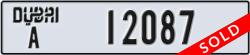 dubai - code - A - number -12087
