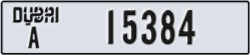 dubai - code - A - number -15384
