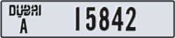 dubai - code - A - number -15842