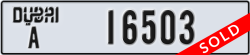 dubai - code - A - number -16503