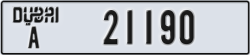 dubai - code - A - number -21190
