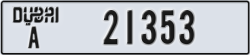 dubai - code - A - number -21353