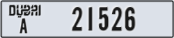 dubai - code - A - number -21526