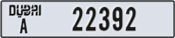 dubai - code - A - number -22392