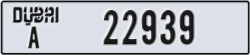 dubai - code - A - number -22939
