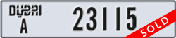 dubai - code - A - number -23115