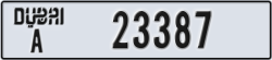 dubai - code - A - number -23387