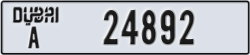 dubai - code - A - number -24892