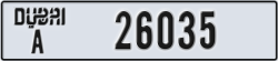 dubai - code - A - number -26035