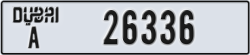 dubai - code - A - number -26336