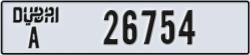 dubai - code - A - number -26754