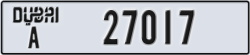 dubai - code - A - number -27017