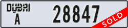 dubai - code - A - number -28847