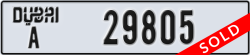 dubai - code - A - number -29805