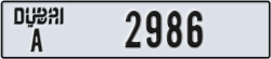 dubai - code - A - number -2986