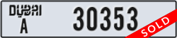 dubai - code - A - number -30353