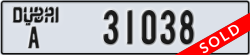 dubai - code - A - number -31038