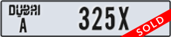 dubai - code - A - number -325X