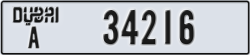 dubai - code - A - number -34216