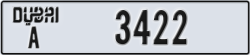dubai - code - A - number -3422