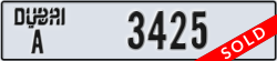 dubai - code - A - number -3425