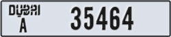 dubai - code - A - number -35464