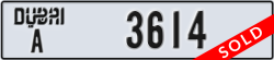 dubai - code - A - number -3614