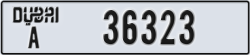 dubai - code - A - number -36323