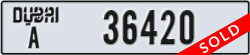 dubai - code - A - number -36420