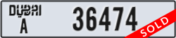dubai - code - A - number -36474