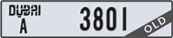 dubai - code - A - number -3801
