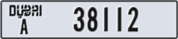 dubai - code - A - number -38112