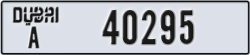 dubai - code - A - number -40295