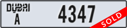 dubai - code - A - number -4347