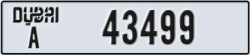 dubai - code - A - number -43499