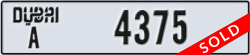 dubai - code - A - number -4375