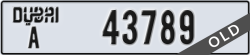 dubai - code - A - number -43789