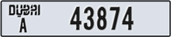 dubai - code - A - number -43874