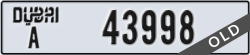 dubai - code - A - number -43998