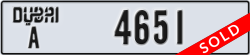 dubai - code - A - number -4651