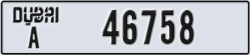 dubai - code - A - number -46758